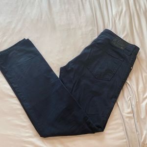 AG Jeans Adriano Goldschmeid The Graduate Tailored Leg Navy Blue Chino Pants 34
